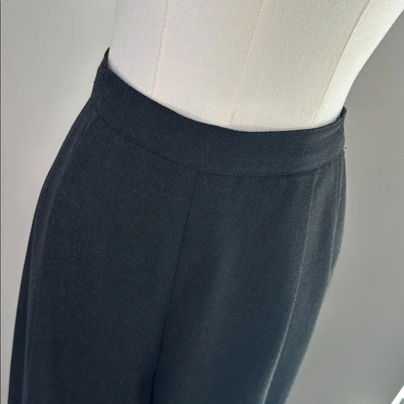 Vtg Talbots Wool Blend High Waist Pleated Trousers 30” Gray Dark Academia USA - Picture 3 of 11